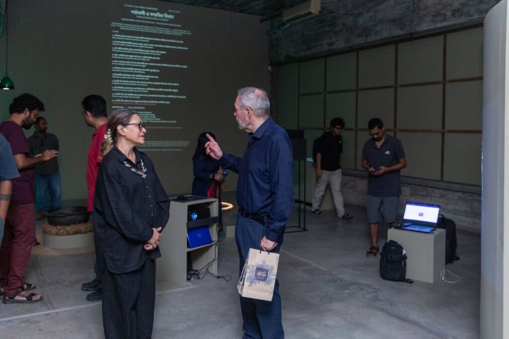 Technical installation for contemporary art exhibition